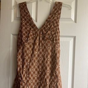 Copper Check XXL dress
